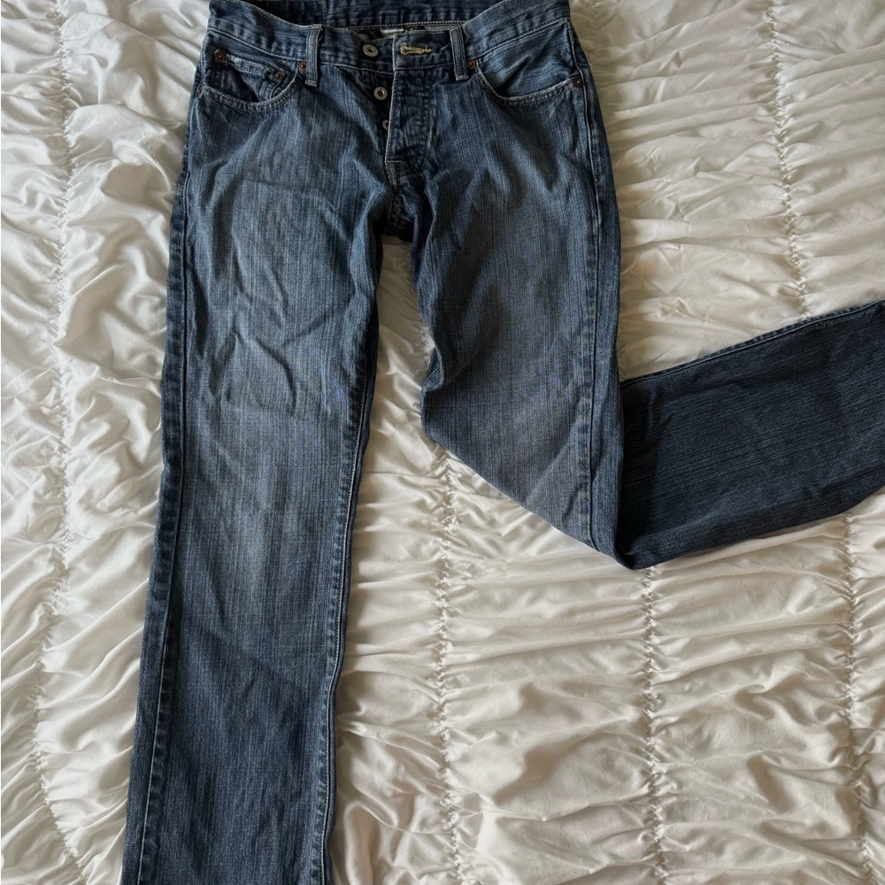 Lucky Brand Men's Dark Blue Straight Jeans